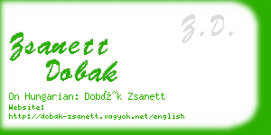 zsanett dobak business card